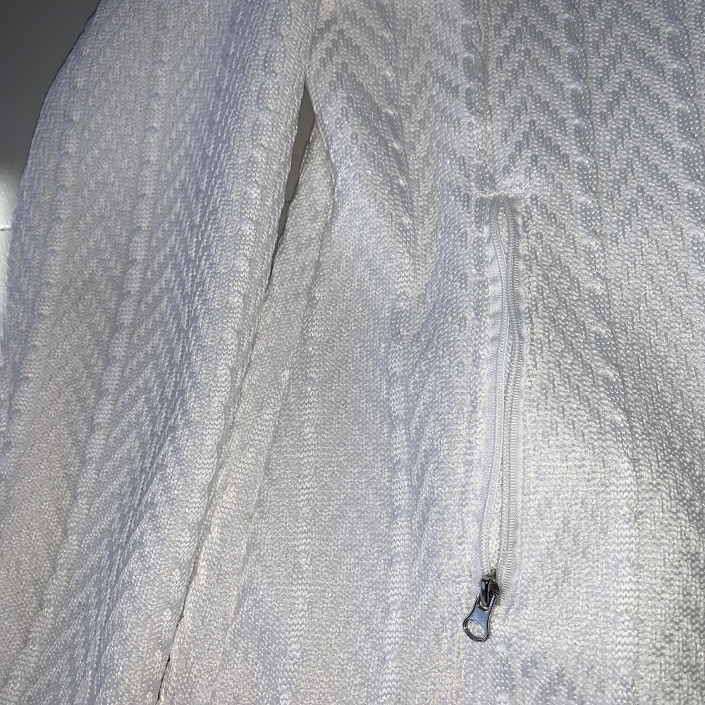 Green Bay Packers Cable Knit White Sweater Cowl Neck Full-Zip Small NFL‎ Team - Picture 3 of 9